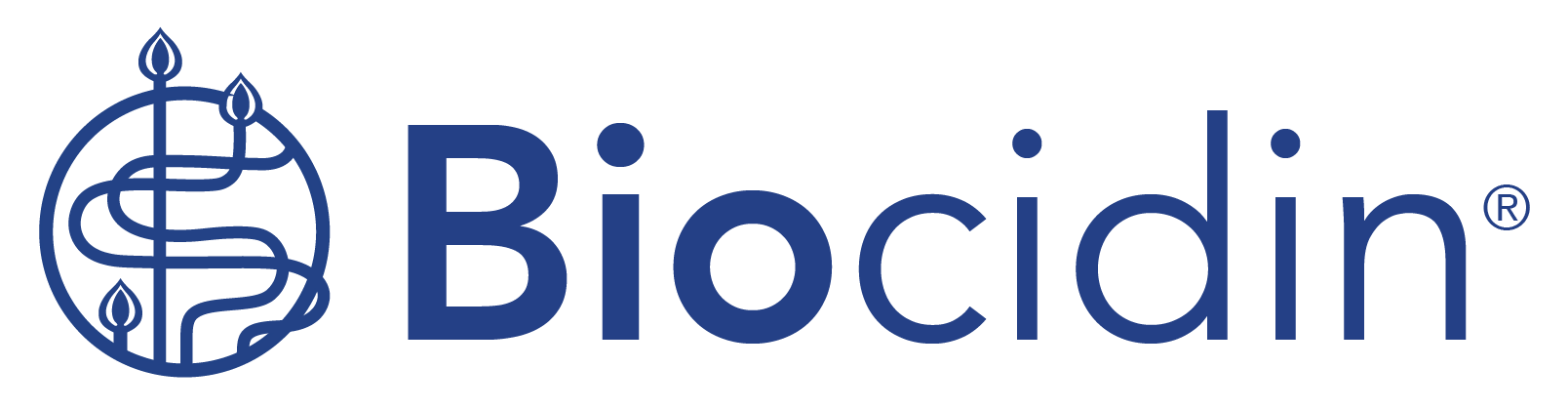 Biocidin Logo Lockup - Blue